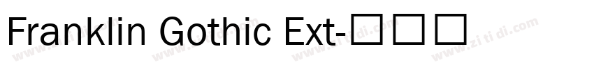 Franklin Gothic Ext字体转换
